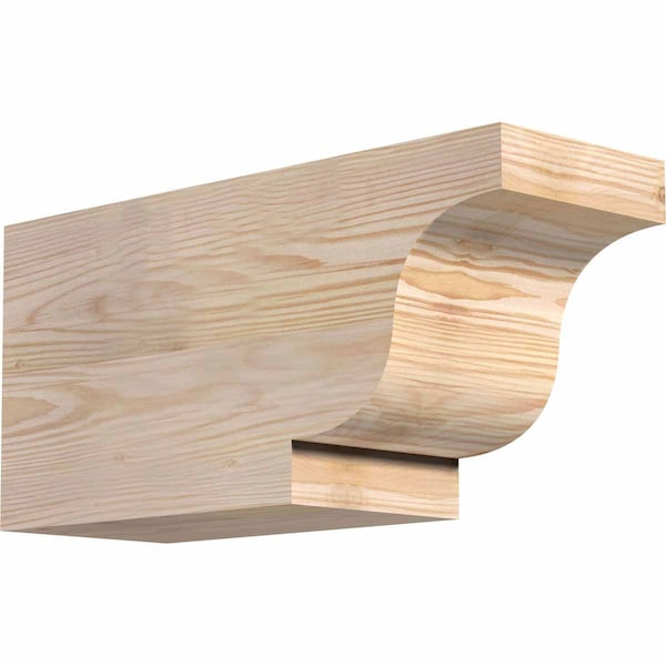 Ekena Millwork Newport Smooth Rafter Tail, Douglas Fir, 5 1/2"W x 8"H x 16"L RFT06X08X16NEW00SDF - main